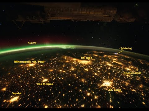 View of Earth from Satellite orbiting the Earth