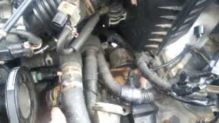 How to replace a thermostat Mazda mpv