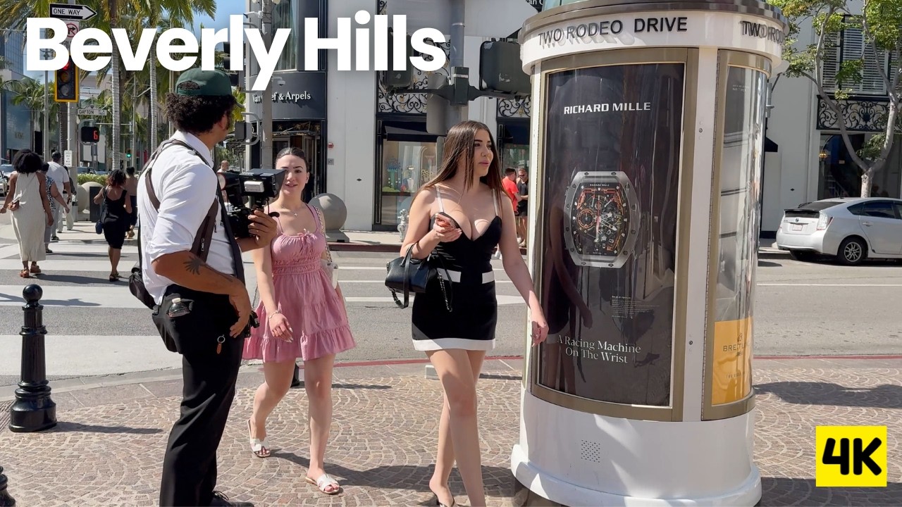 Something You Only See in Beverly Hills 🌴 Rodeo Drive Beauty & Supercars 4K