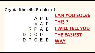 Download the video "Cryptarithmetic multiplication problem | Cryptarithmethic problems elitmus | cryptarithmetic tricks"