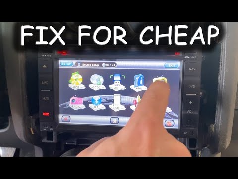Car radio faulty touch screen repair