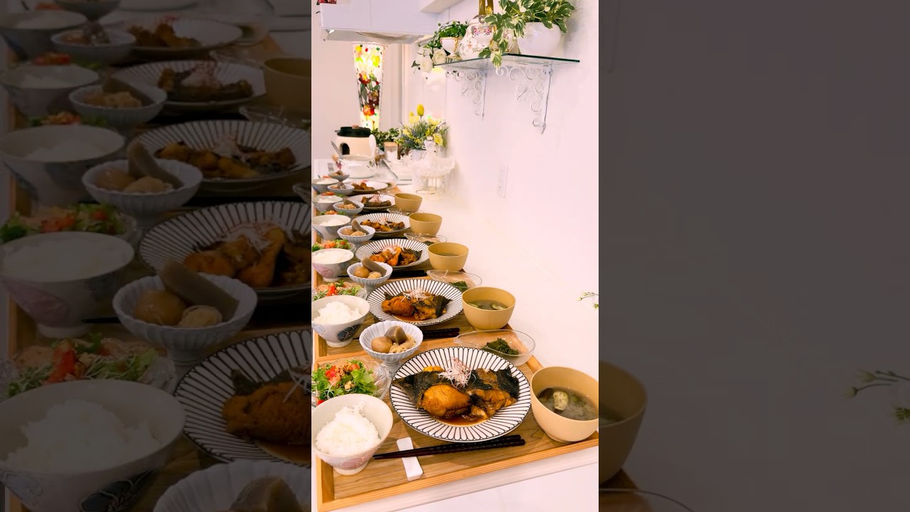 3世帯住宅のある日の夕食🐟♡#カレイ煮付け#夜ご飯#今日の晩ごはん #3世帯住宅