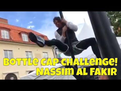 Nassim Al Fakir gör bottle cap challenge 😅😂🌭