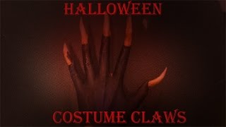 How to Make Cheap &amp; Easy Claws // Halloween Costume Nails Tutorial