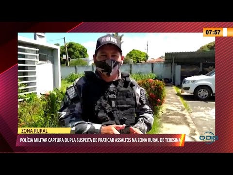 Assaltantes são capturados portando arma e praticando roubos na zona rural de Teresina 04 05 2021