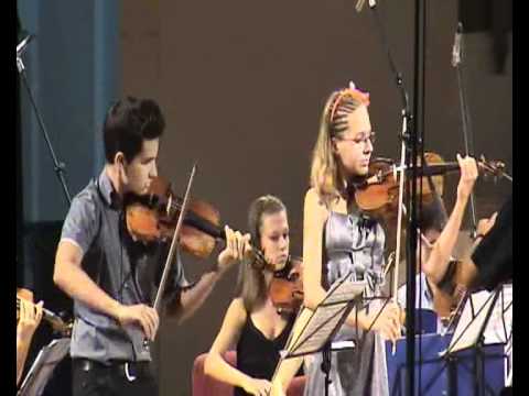 J.S.Bach Double Concerto d minor 1st mov. DANILO KUZMAN violin & RENATA  ZIMA violin