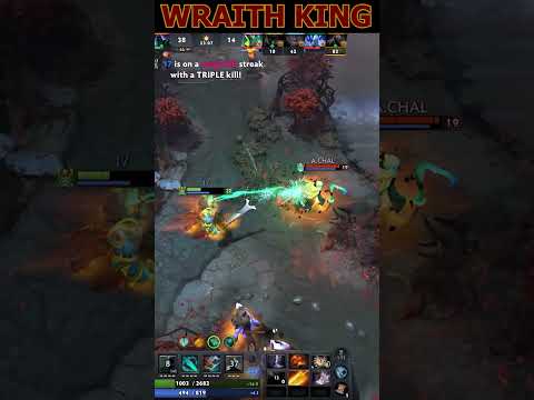 Scariest Carry? Wraith King the Immortal King 😱 #shorts #dota2 #rampage #dotawtf  #dota2highlights
