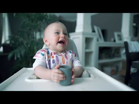 Teaching Baby How to Drink from an Open Cup with the ezpz Tiny Cup
