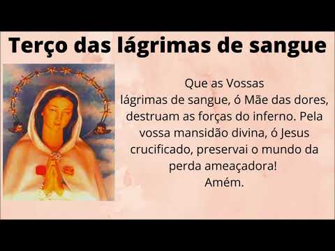 TERÇO DAS LÁGRIMAS DE SANGUE DE NOSSA SENHORA