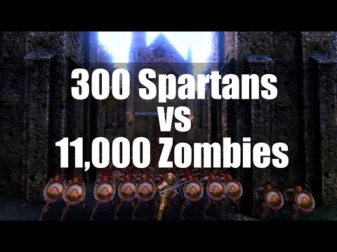 300 Spartans vs 11,000 Zombies - Epic Battle Simulator