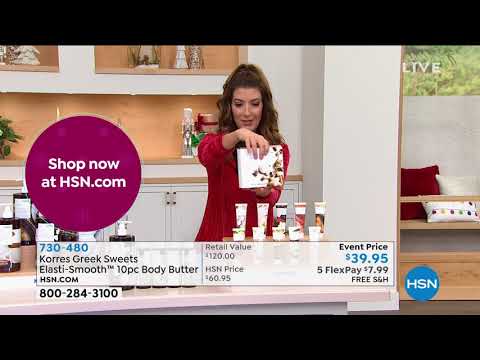 Korres Greek Sweets ElastiSmooth 10piece Body Butter Set