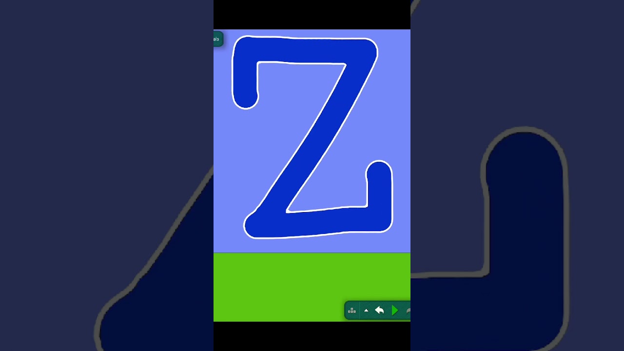 Eliminated Alphabet Z | Alphabet algodoo animation #alphabetexploration