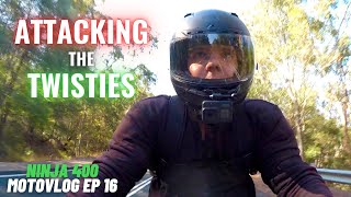 ATTACKING Twisties on the Ninja 400! | Motovlog ep 16