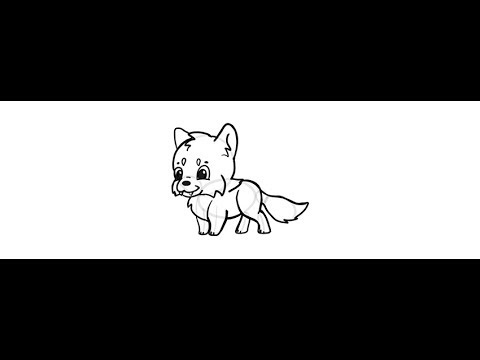 How to Draw Simple Cute Animals in Chibi Style Wolf
