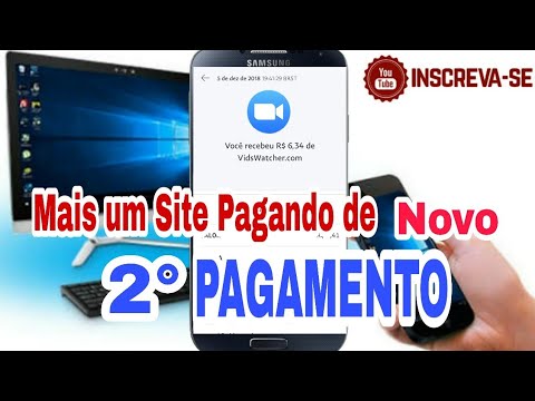 2° Pagamento do SITE Vidswatcher - Ganhe dinheiro no PAYPAL assistindo vídeos.