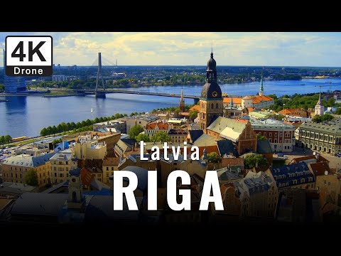 Riga Latvia | Cinematic 4K Drone Vlog | Old Town, St. Peter’s Church & Baltic Sea