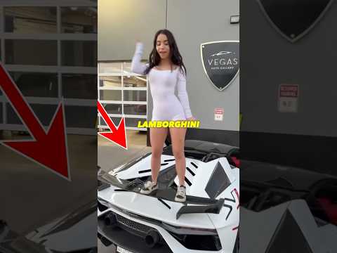 SHE DESTROYS CARS FOR TIKTOK!!😳🚗 #shorts #cars #supercars #viralvideo