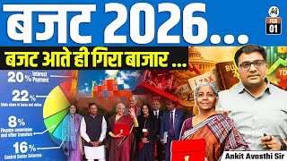 Market Reacts to Budget 2026! | Full Breakdown Explained by Ankit Sir
