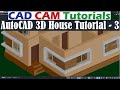 AutoCAD 3D House Modeling Tutorial 3