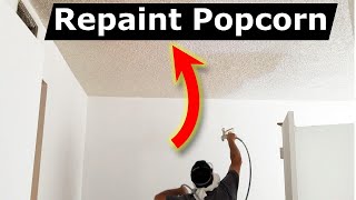 How to Repaint Popcorn Ceilings: No crumbling or Peeling