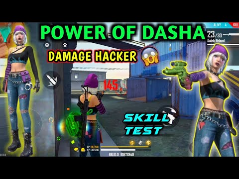 DASHA CHARACTER POWERS AND ABILITIES IN FREE FIRE | DASHA SKILL TEST & GAMEPLAY | TAMIL TUBERS