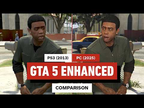 GTA 5 Enhanced vs GTA 5 PS3 Launch Graphics Comparison