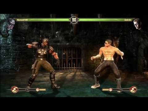 MK9 Online Sakr0n(Cage) vs Nomad100(Kabal, Jax, etc) 2/15/14