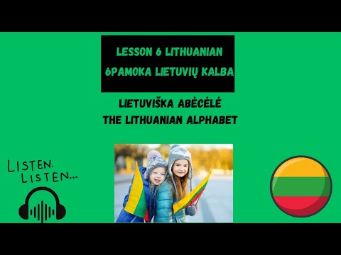 Learn Lithuanian Alphabet | Lietuviška abėcėlė | Lithuanian Alphabet