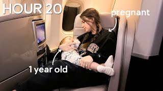 flying for 27 hours with a 1 year old... and pregnant 😅