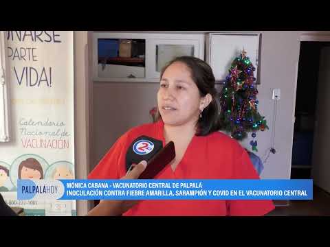 Vacunación contra fiebre amarilla, sarampión y covid en Palpalá