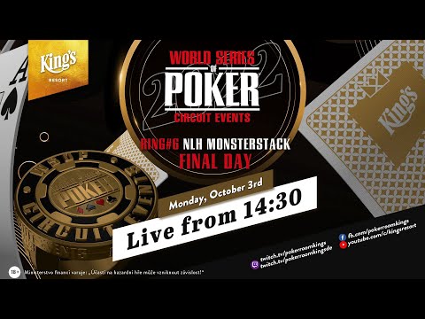♠️♥️Final Day of €550 WSOPC Monsterstack Event (Ring #6)♦️♣️ live from King´s Resort👑