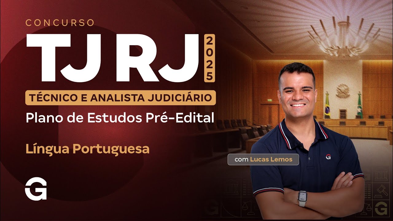 Concurso TJ RJ | Plano de Estudos Pré-Edital: Língua Portuguesa