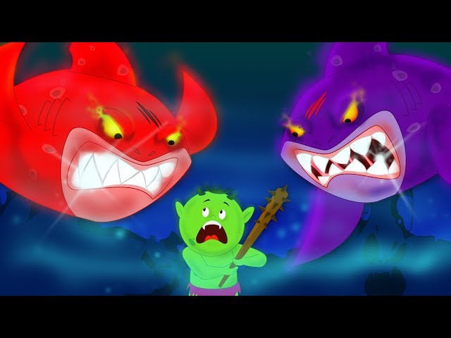 Scary Flying Sharks | Shark Song | Scary Nursery Rhymes | Videos For Kids