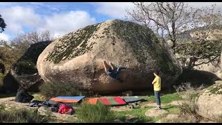 Video thumbnail of Cena de mantels, 7A+/B. Zarzalejo