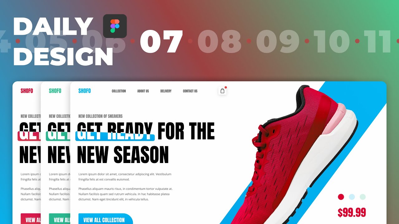 Sneakers Shop Design | Figma UI/UX Design Tutorial