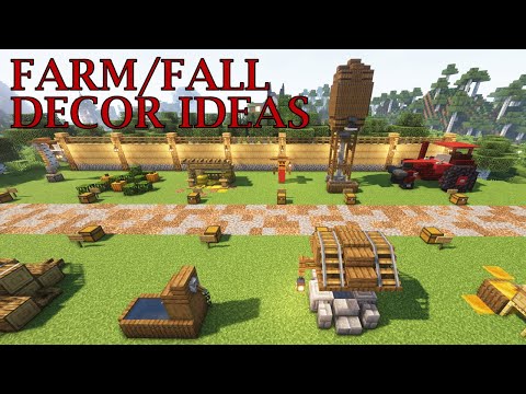 Ultimate Minecraft Farm House Decor Build | Fall Ideas