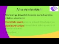 FORM1 Kiswahili LESSON6 Viambishi