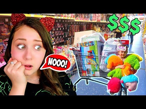 BUYING MY LITTLE SISTER EVERYTHING SHE TOUCHES BLINDFOLDED