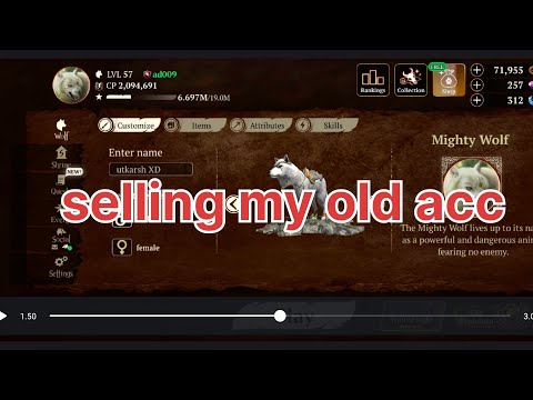 Selling My 57lvl Acc