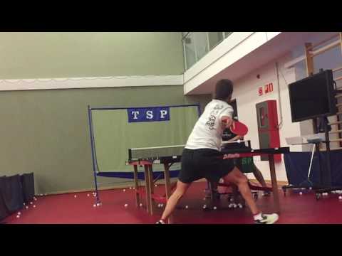 Alberto seoane multiball table tennis training
