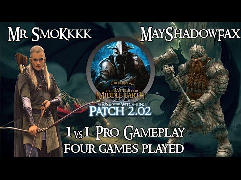 LotR BfME2: RotWK - 2.02 v8.4 - Mr.SmoKkkk (Elves) vs. MayShadowFax (Dwarves) - Cast by Brownbear55