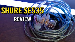 Video thumbnail for Shure SE 535 Triple Driver Headphone Review: Excellent In Ear Monitors for Musicians by Adam Talks Tech