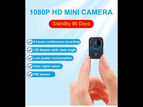 MD29 Mini Body Camera 1080P Security Pocket Cameras Motion Activated Small Nanny Cam  PIR Espia