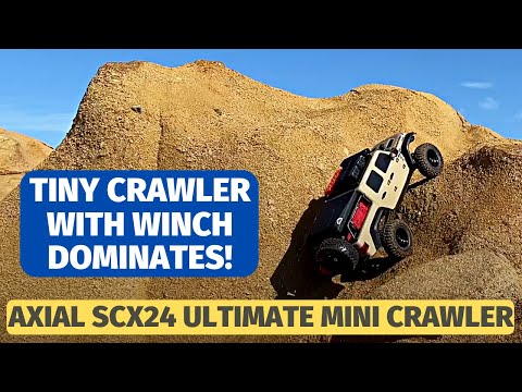 Axial SCX24 Gladiator Ultimate Build with winch - 1/24 mini crawler test run