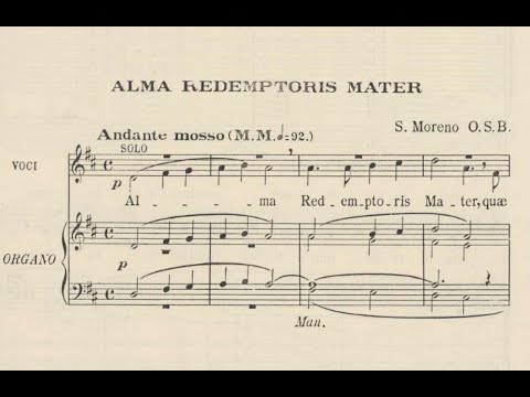 Moreno, Stephen (1889 - 1953) Alma redemptoris mater.