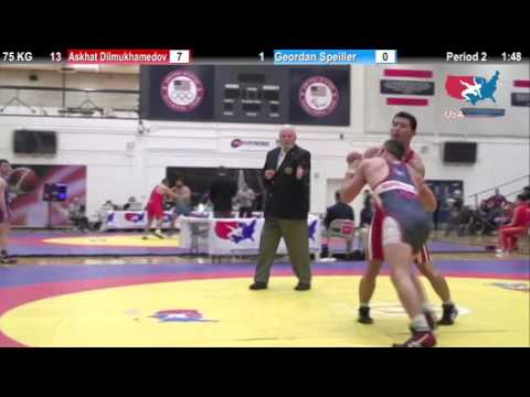 Dual #6 - 75 KG - Askhat Dilmukhamedov (KAZ) vs. Geordan Speiler (USA #2)