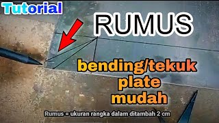 Download lagu How to bend/bend plate manually using the formula  2cm #tutorial #bendingplate #bendingplate #how... mp3