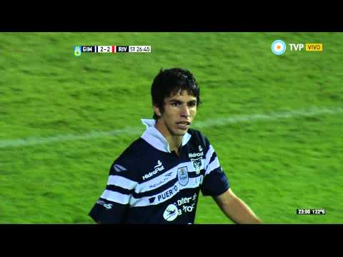 Gol de Fernández. Gimnasia LP 2 - River 2 | Primera División 2015 - Fecha 7
