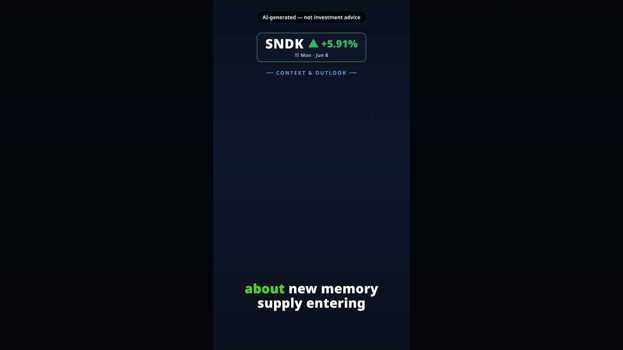 Why Is Sandisk Stock Leaping Today? SNDK +5.91% (Jun 8) — Analyst Outperformance Outlook
