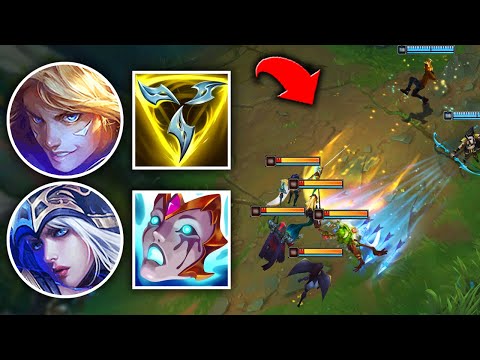 WE GOT THE BEST COMP POSSIBLE IN ARAM (BARRAGE OF POKE) - League of Legends